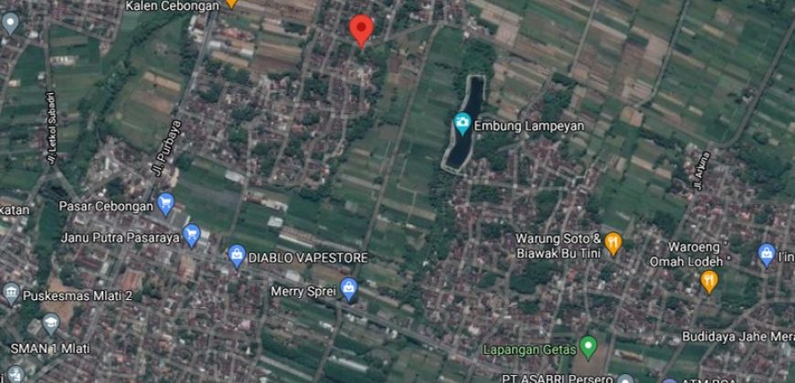 LOKASI TANAH APIK DI CEBONGAN JOGJA